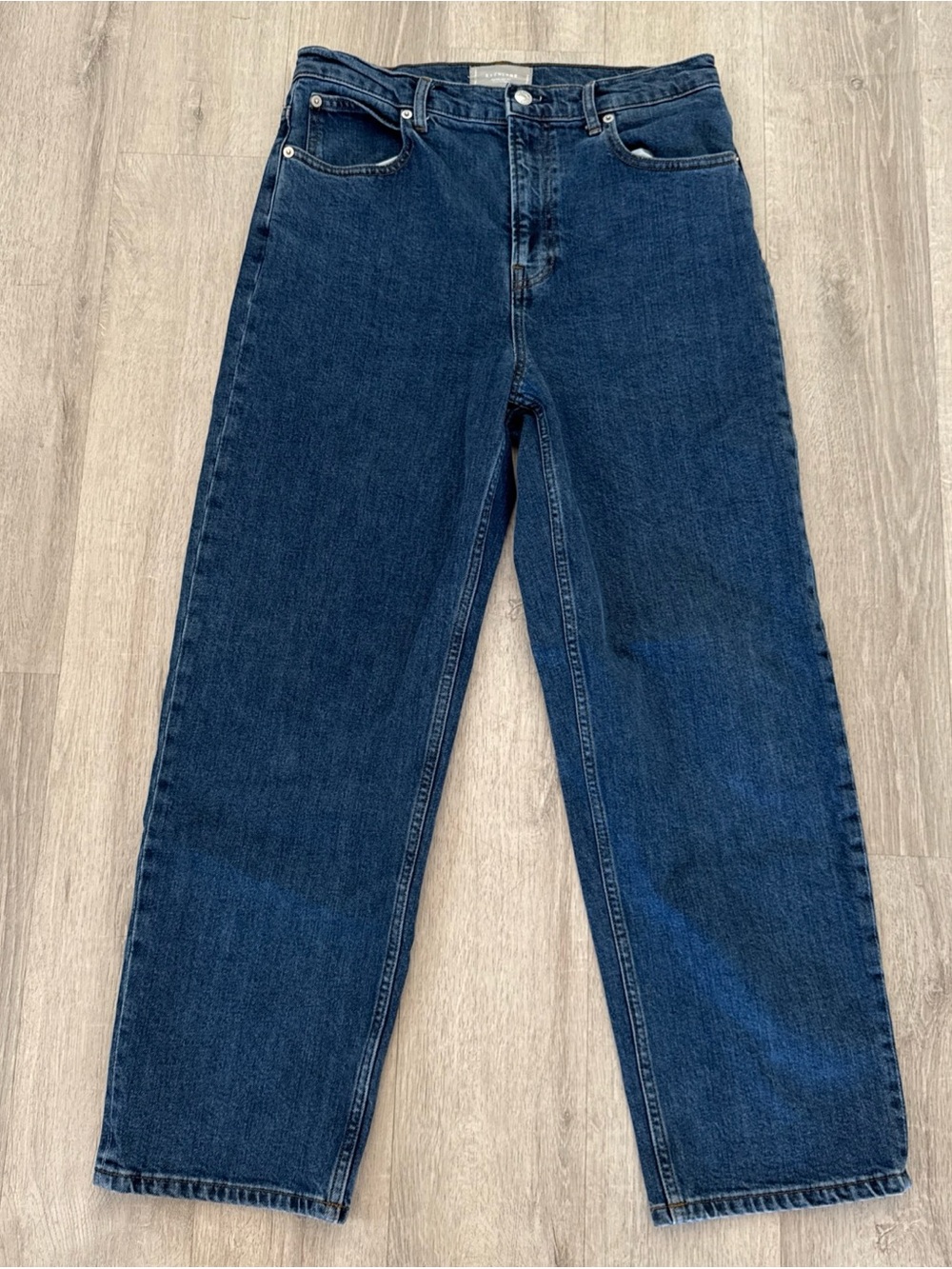 Everlane The Way-High Jean Women’s 30 Blue Wide Leg Organic Cotton Denim